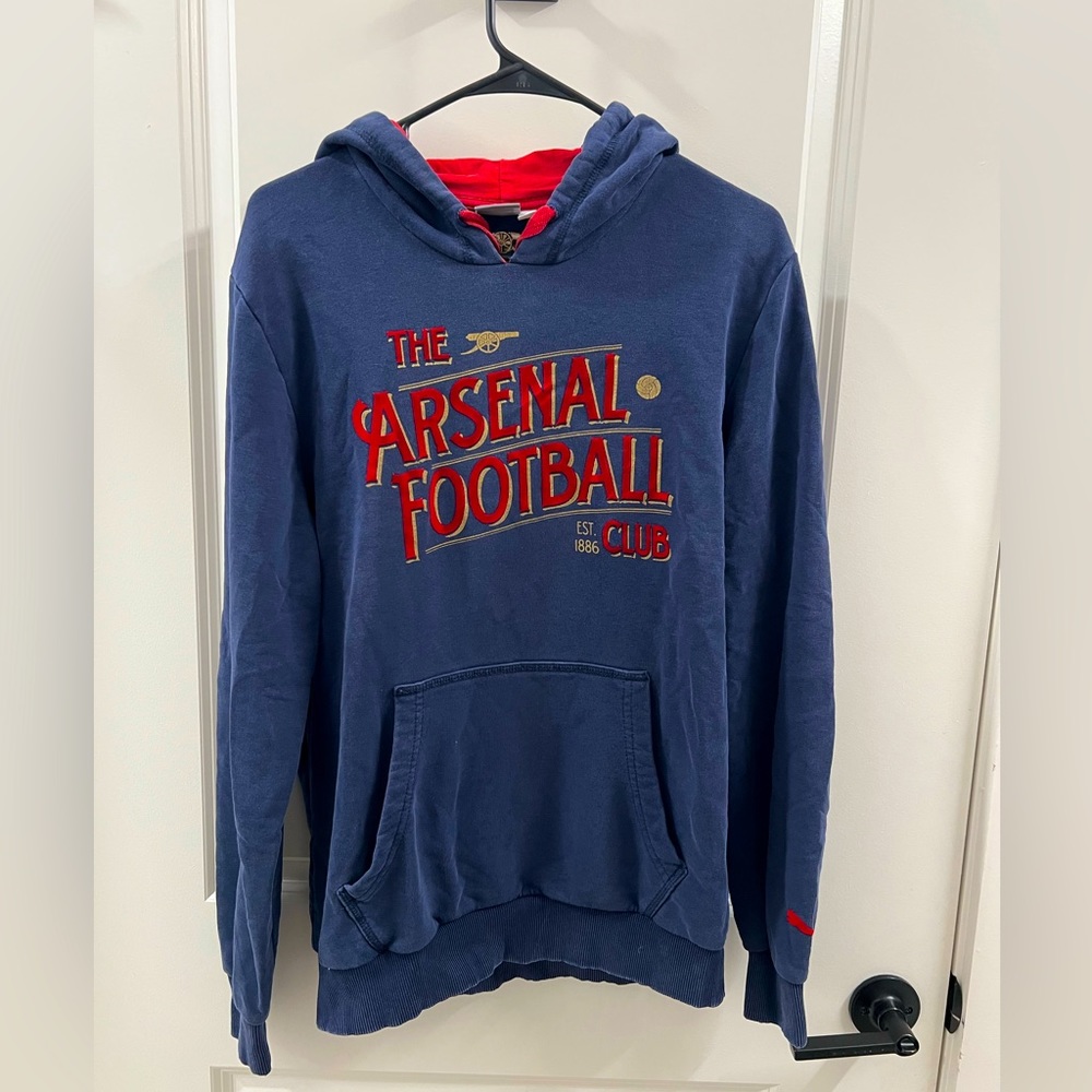 Arsenal Football Puma Hoodie / Navy Blue / M